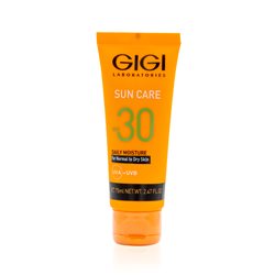 קרם לחות והגנה 30 SPF לעור רגיל עד יבש סאן קאר גיגי (75ml) 30SPF DAILY MOISTURE FOR NORMAL TO DRY SKIN SUN CARE GIGI