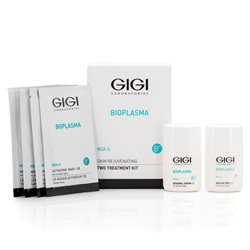 ערכת ביופלזמה סרום (30ml) פילינג (30ml) מסכה (4*20ml) TWO TREATMENT KIT- AZELAIC PEEL (30ml) RENEWAL SERUM (30ml) REVITAIZING MASK (2*20ml) ACTIVATING MASK (2*20ml)